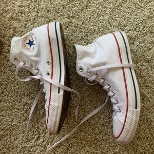 White high top converse